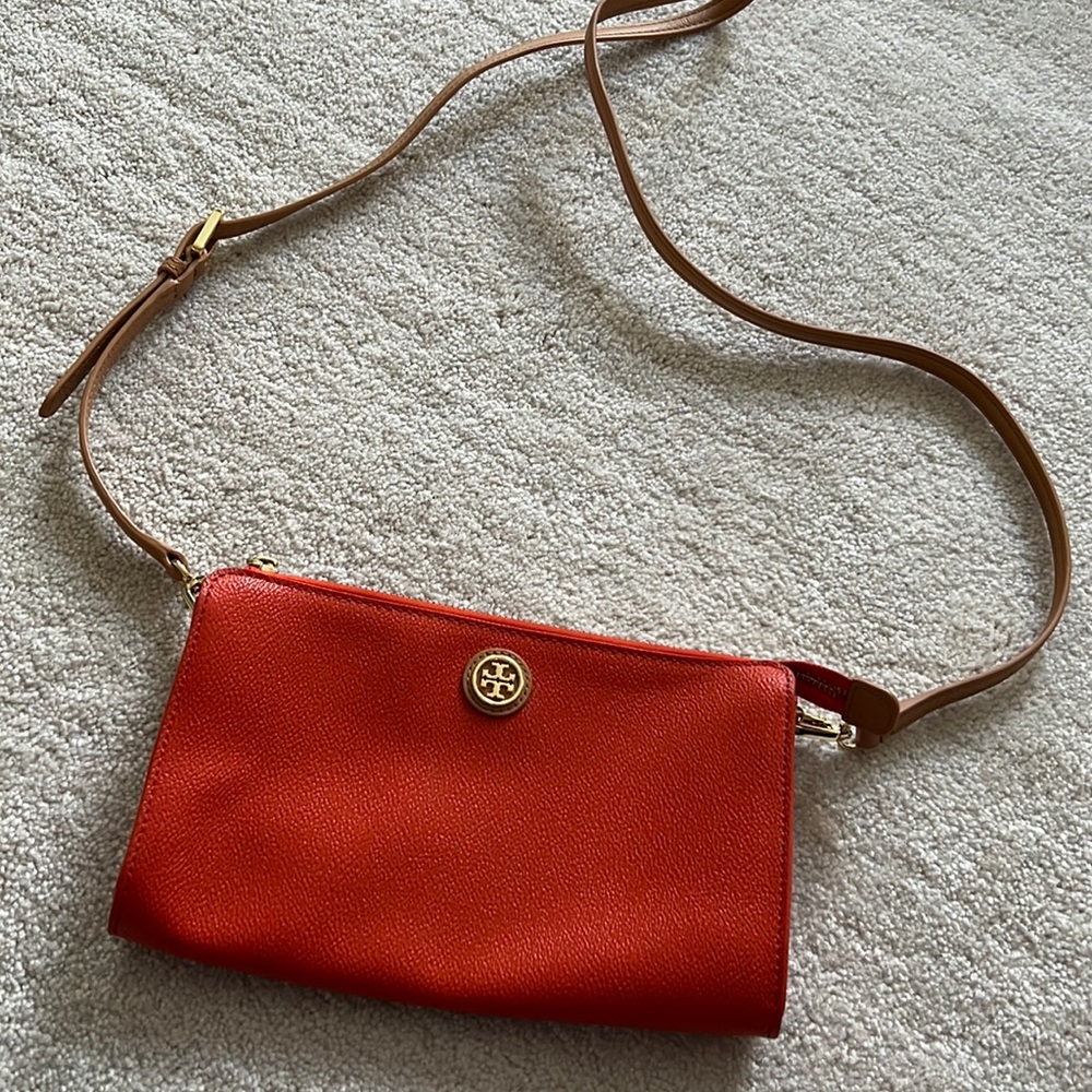 Cross Body Orange Tory Burch purse